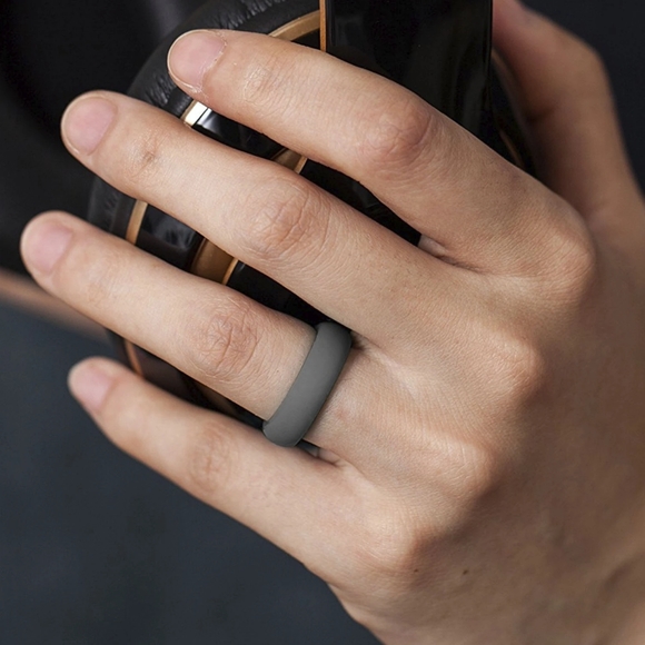 Pack of 5 Silicone Rings Band ❤💍 - Picture 7 of 16